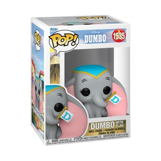 POP Disney: Dumbo S3– Dumbo w/flag FUNKO Pop! Vinyl MULTIPLATAFORMA