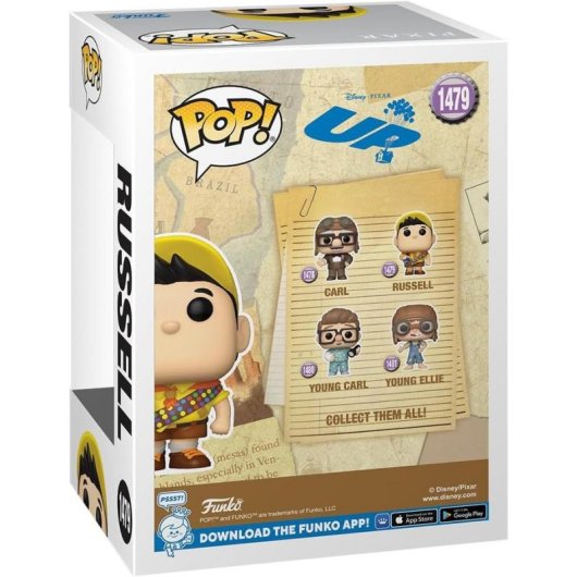Figura Funko Pop! Disney: UP - Russell Coleccionable de Vinilo