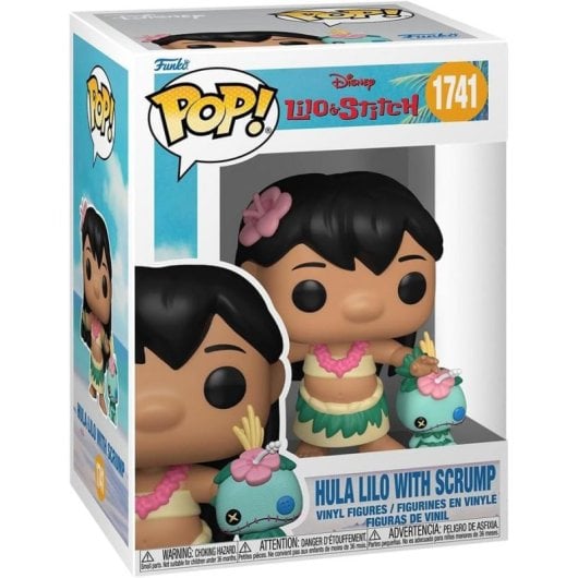 Figura Funko Pop! Lilo & Stitch Hula Lilo w/Scrump Vinile Collezionabile