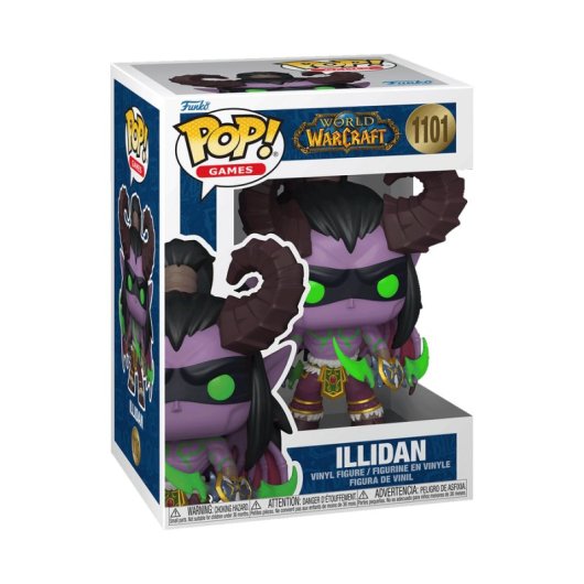 Figura Colecionável Funko POP Games Illidan World of Warcraft Multicolor