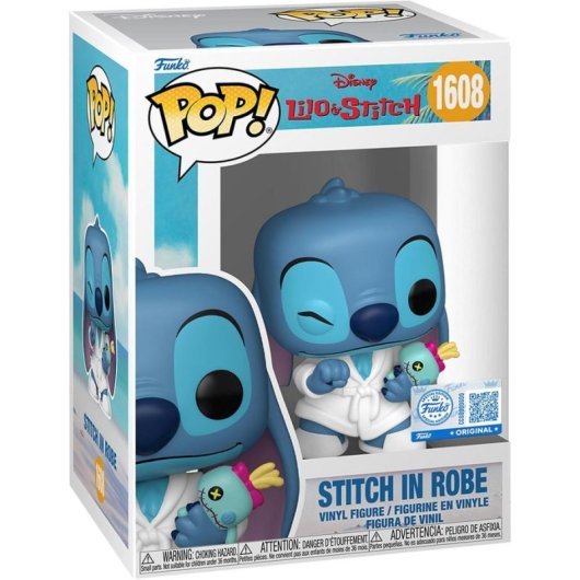 Figura Funko Pop! Disney Lilo & Stitch Stitch en Bata Coleccionable Vinilo