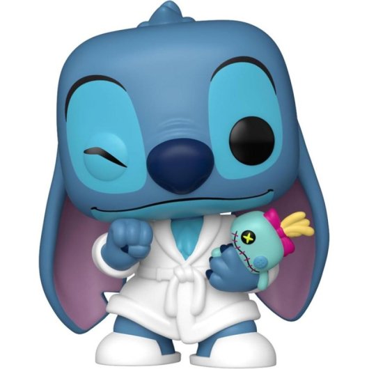 Figura Funko Pop! Disney Lilo & Stitch Stitch en Bata Coleccionable Vinilo