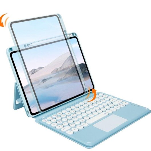 Funda con Teclado Bluetooth para iPad 9.7 Royal Bailey Sy006c-2