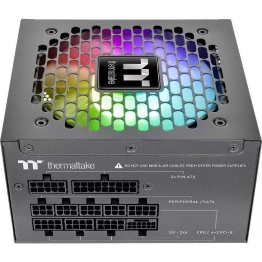 Fonte de Alimentação Thermaltake WG0750RE 750W Certificação 80+ Gold modular RGB