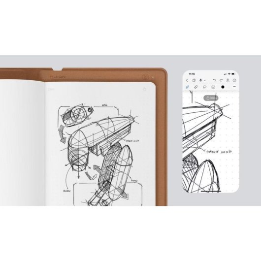 Tavolo digitale Huion Note A5 con penna 2-in-1 e connessione USB-C