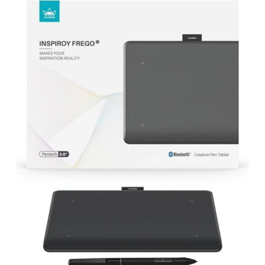 Tableta gráfica Huion Inspiroy Frego M Negro 160 x 100 mm 8192 niveles de presión