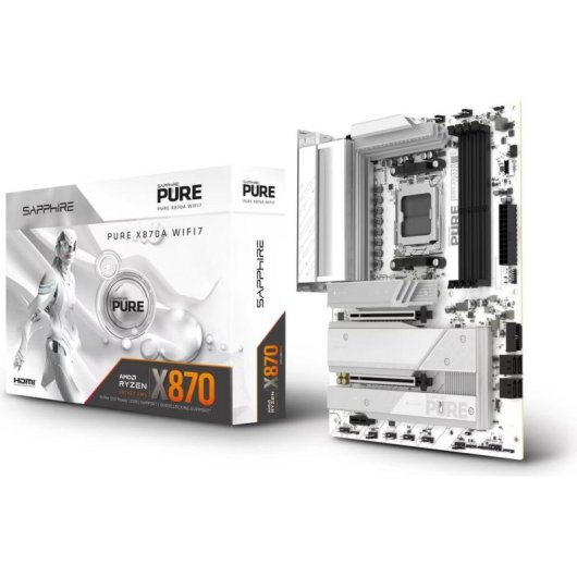Carte mère Sapphire PURE X870A WIFI7 AMD X870 AM5 DDR5 ATX WiFi7 PCIe 5.0