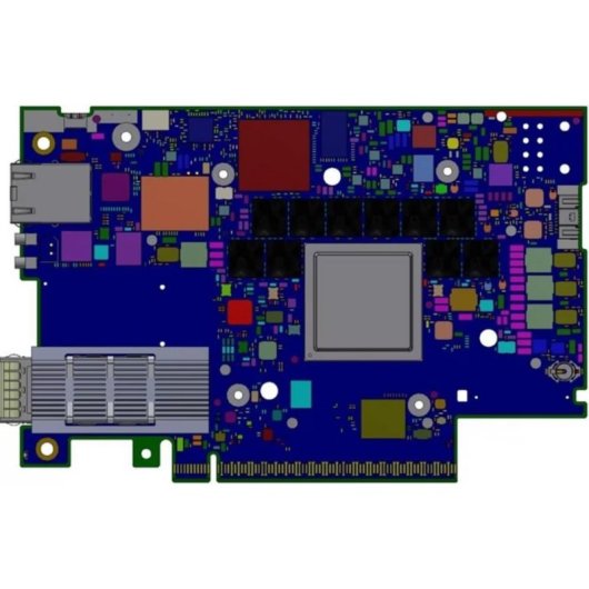 Carte Réseau Nvidia BlueField-3 B3220SH PCIe 5.0 200 Gb FHHL Bleu