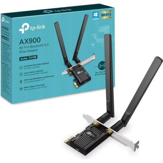 Tarjeta de Red TP-Link Archer TX10E PCI Express Wi-Fi 6 Dual Band Bluetooth