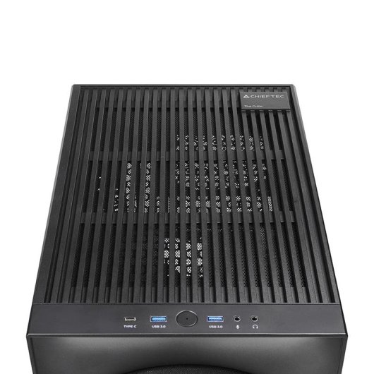 PC-Gehäuse Chieftec CI-03B-OP Cubo micro ATX Schwarz