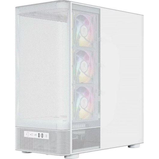 Boîtier PC Modecom Volcano AQ400 ARGB Midi Tower Blanc