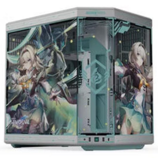 Caja PC HYTE Y70 Firefly Edition Midi Tower Vidrio Templado Azul Plata