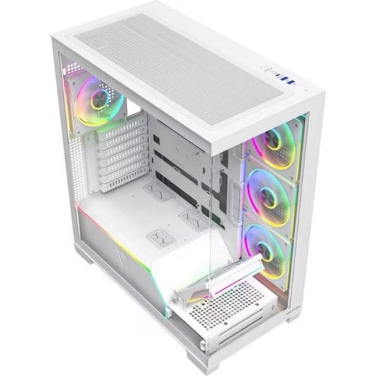Caixa PC Modecom Volcano Stellar Plus ARGB Midi Tower Janela Vidro Temperado 8 Ventiladores