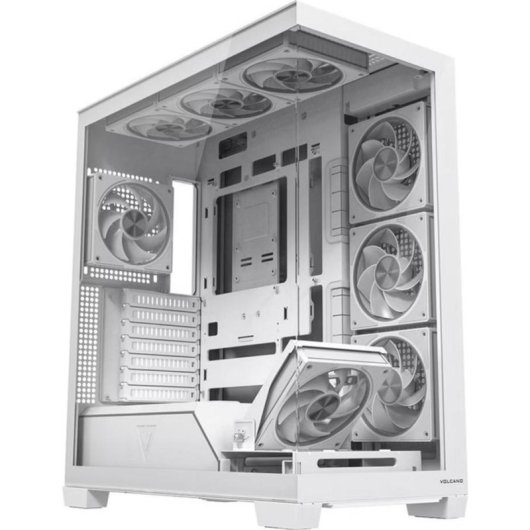 Caixa PC Modecom Volcano Stellar Plus ARGB Midi Tower Janela Vidro Temperado 8 Ventiladores