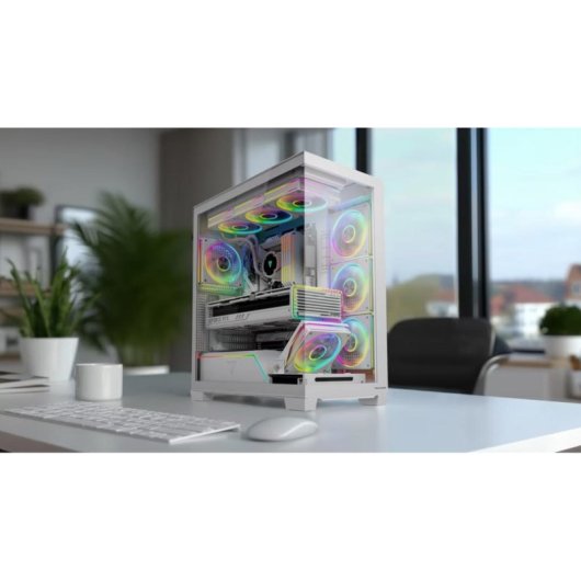Boîtier PC Modecom Volcano Stellar Plus Midi Tower ATX USB-C Fenêtre Latérale