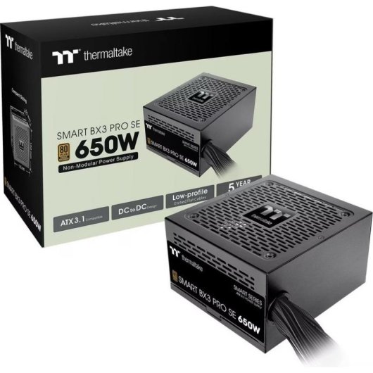 Fuente de Alimentación Thermaltake Smart BX3 Pro SE 650W Certificación 80+ Bronze fija