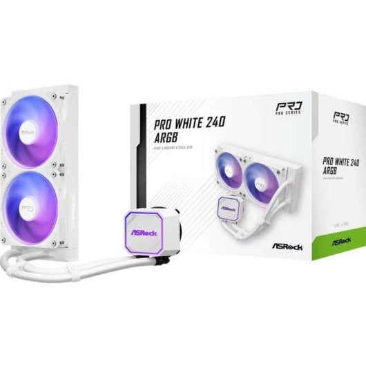 Refrigeración Líquida AsRock Pro White 240 ARGB 240mm 2 Ventiladores ARGB