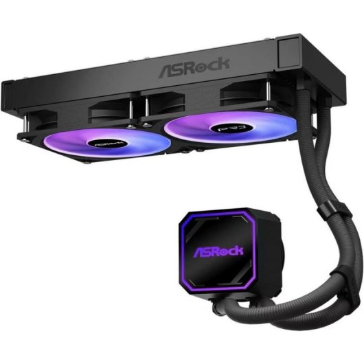 Refrigeração Líquida AsRock Pro 240 ARGB 240mm 2 Ventoinhas ARGB