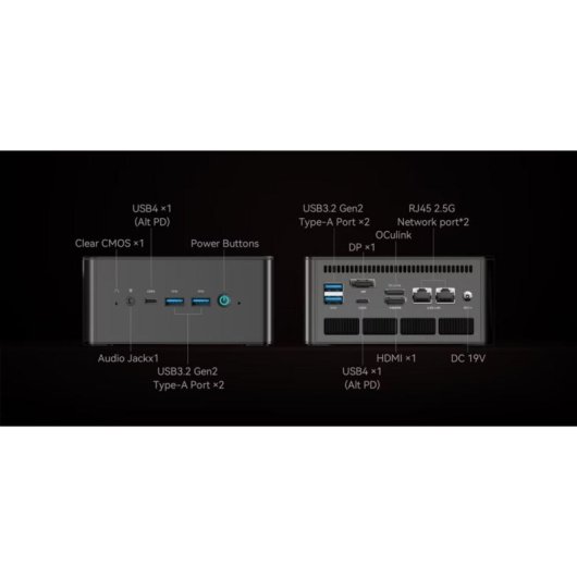 Barebone Minisforum UM890 PRO AMD Ryzen 9 8945HS 32GB RAM DDR5 SO-DIMM SSD 8K HDMI DP USB4