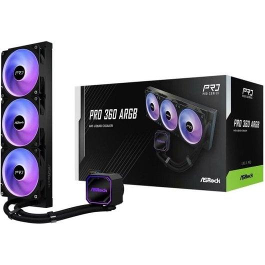Refrigeration Liquide AsRock CPC Pro 360 ARGB 360mm 3 Ventilateurs ARGB