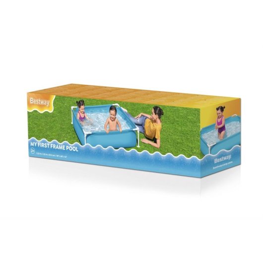 Piscina Infantil Bestway My First Frame Pools Azul 122x122x30,5 cm