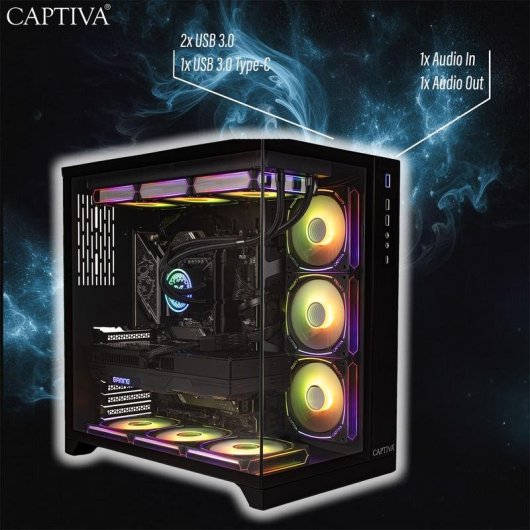PC Sobremesa CAPTIVA 93171 Intel Core i5-14600KF 16 GB 1 TB SSD RTX 5060 Ti Windows 11