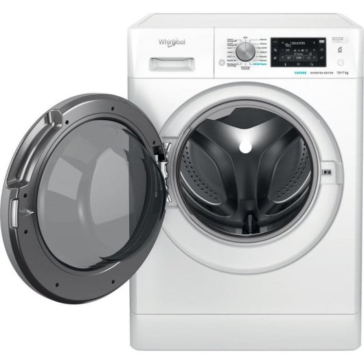 Lavasecadora Whirlpool 10kg A FreshCare FFWDD 107436 BSV IT com função Adicionar Roupa