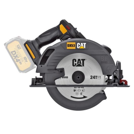 Sierra Circular Portátil CAT DX53B 18V Sin Escobillas 185 mm
