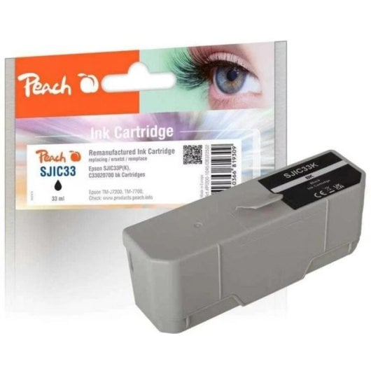 Cartouche d'encre Peach SJIC33P Black pour Epson