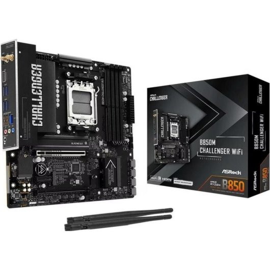 Placa Base AsRock B850M Challenger WiFi AMD B850 AM5 DDR5 Micro ATX WiFi PCIe 5.0