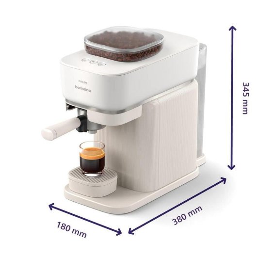 Máquina de café expresso Philips Baristina BAR320/00 1,2 L 16 Bares com moinho cerâmico