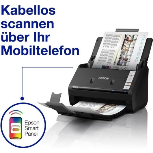 Escáner Documentos Epson WorkForce DS-530 II ADF Duplex 45 ppm Wi-Fi USB