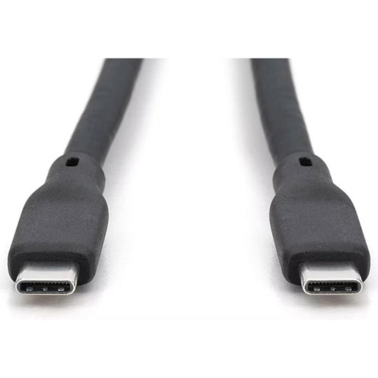 Cable USB-C Digitus 1 m USB 4.0 80 Gbps 240 W PD 3.1 Silicón Negro