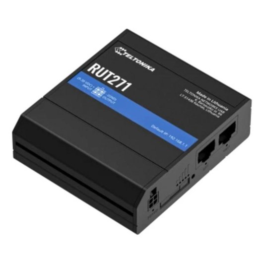 Router Teltonika RUT271 4G LTE 100 Mbps WiFi 4 Industrial Negro