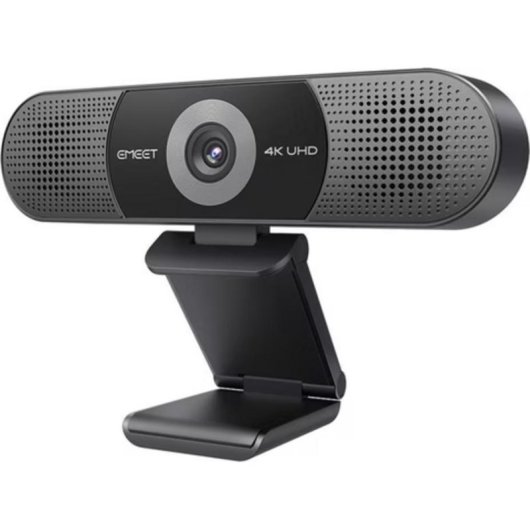 Webcam EMeet SmartCam C980Pro 4K con micrófono estéreo y clip de montaje