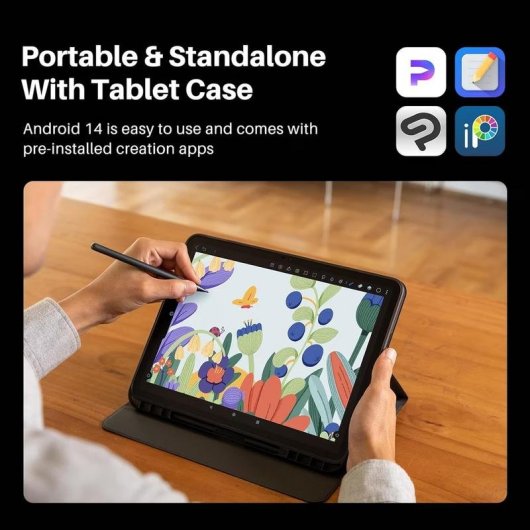 Tableta gráfica Huion Slate 13 12.2" 1920x1200 4096 níveis Android