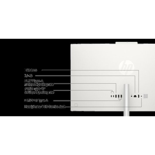 Ordenador Todo en uno HP OmniStudio 24-cv0003ns AMD Ryzen 5 40 16GB 512GB SSD Radeon 610M 23.8" FreeDOS