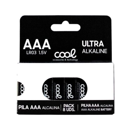 Alkaline Batterie AAA LR03 COOL Pack 8 Stück