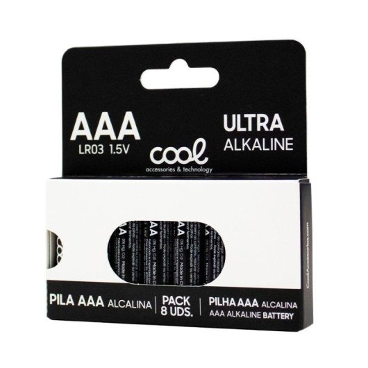 Alkaline Batterie AAA LR03 COOL Pack 8 Stück