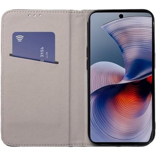 Funda para móvil Cool Flip Cover Cuero sintético Negro para Motorola Moto G57 5G / G57 Power