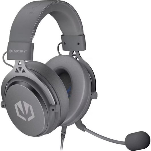 Auriculares Endorfy VIRO Plus USB con cable USB-A, Virtual Surround, Over Ear, gris