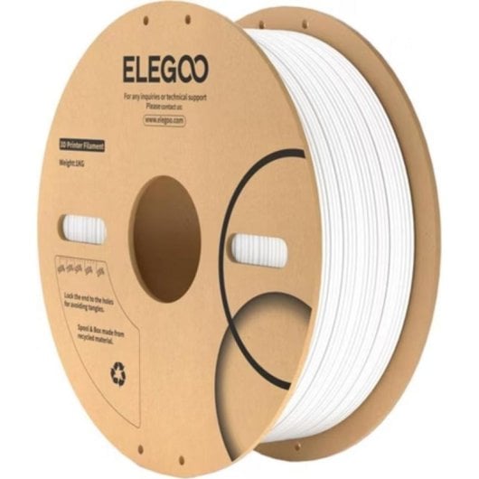 Filamento ABS Elegoo 50.203.0642 Blanco 1,75 mm Alta Durabilidad