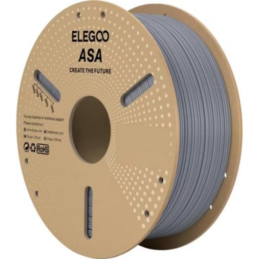 Filamento ASA Elegoo Gris 1,75 mm Alta Resistencia UV y Temperatura