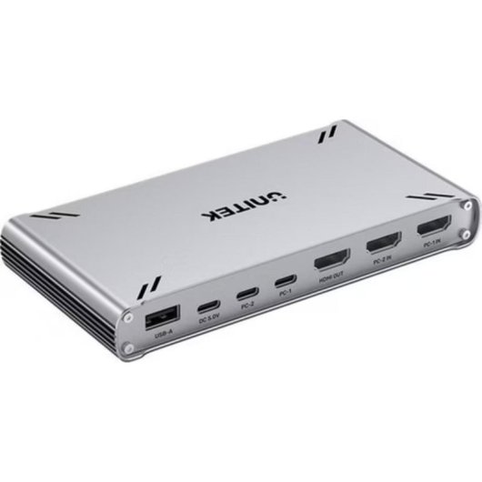 KVM Switch Unitek D1118AGY01-EU HDMI USB-C 4K