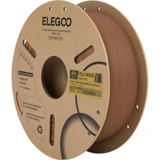 Filamento PLA Elegoo 50.203.0657 Indisches Eichenholz Marrón 1,75 mm Ecológico