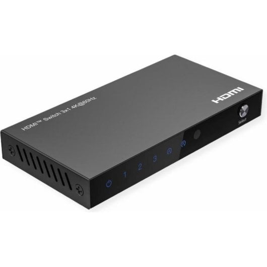 Conmutateur HDMI Roline 3x1 4K60 avec Télécommande et USB