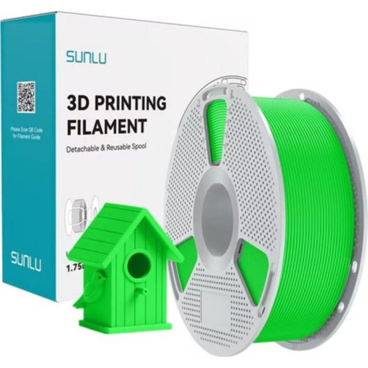 Filamento ASA Sunlu ASA G Verde para impresión 3D sostenible y precisa