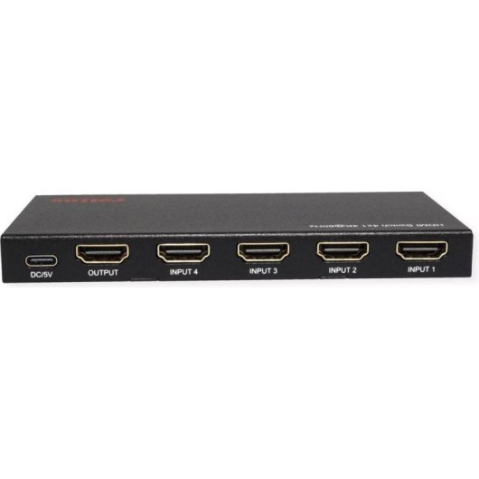Switch HDMI Roline 4x1 Ultra HD 4K60 avec télécommande