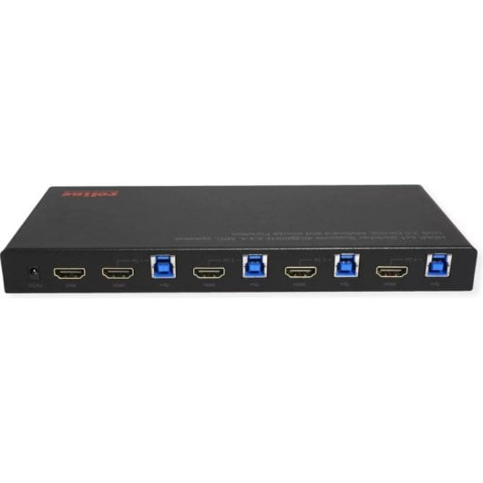 Conmutateur KVM Roline 4x1 HDMI USB 3.2 4K 60Hz avec Hub USB