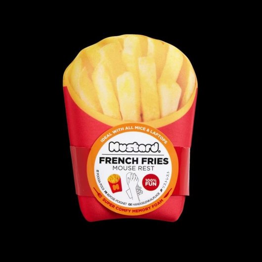 Mauspad Ergonómico Mustard Fries Mouse Rest Amarillo